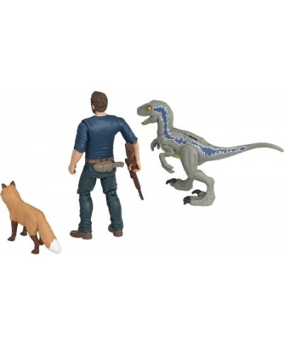 Jurassic World Dominion Owen and Velociraptor Beta Human and Dino Pack with 2 Action Figures and Accessories Toy Gift Set and...