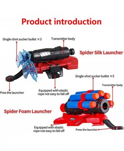 Spider Web Shooter Spider Launcher Gloves of Hero Wrist Launcher Toys Spider Cosplay Costumes Spider Shooter Children Toys $3...