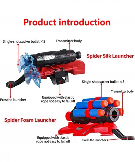 Spider Web Shooter Spider Launcher Gloves of Hero Wrist Launcher Toys Spider Cosplay Costumes Spider Shooter Children Toys $3...