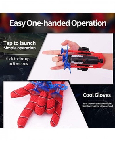 Spider Web Shooter Spider Launcher Gloves of Hero Wrist Launcher Toys Spider Cosplay Costumes Spider Shooter Children Toys $3...