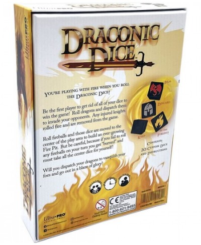 Ultra PRO - Draconic Dice : Fast Playing Dice Game Compete Against Your Friends and Family to Reign Victorious with Dragons A...