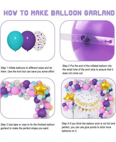 202Pcs Unicorn Birthday Balloons Arch Garland Kit Confetti Latex Foil Purple Pink Balloons with Happy Birthday Banner for Uni...