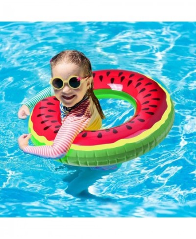 Inflatable Swim Tube Raft 3 Pcs Swimming Rings for Kids with Summer Fruits Painting $28.99 - Swimming Pool & Outdoor Water Toys