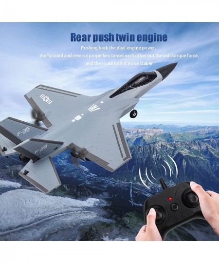 Foam F-35 RC 2 CH Remote Control Fighter Jet Plane Airplane Toy for Adults Kids Boys Beginners Easy Ready to Fly（Grey） $80.67...