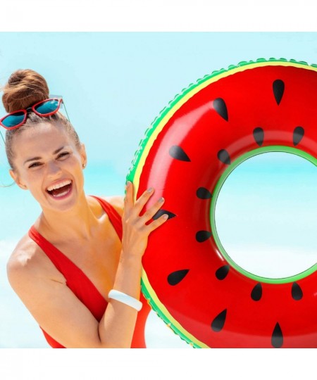 Inflatable Swim Tube Raft 3 Pcs Swimming Rings for Kids with Summer Fruits Painting $28.99 - Swimming Pool & Outdoor Water Toys