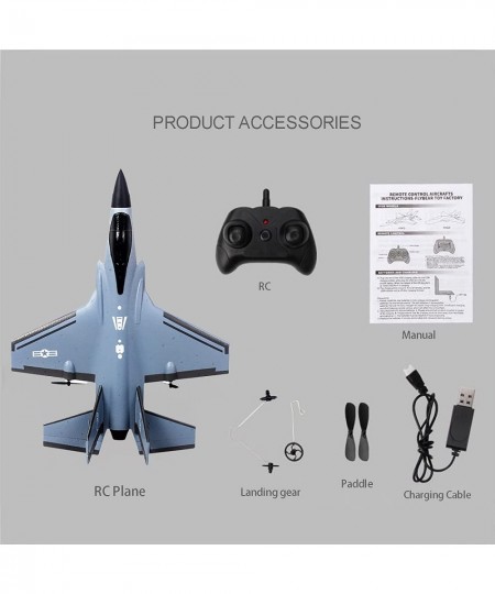 Foam F-35 RC 2 CH Remote Control Fighter Jet Plane Airplane Toy for Adults Kids Boys Beginners Easy Ready to Fly（Grey） $80.67...