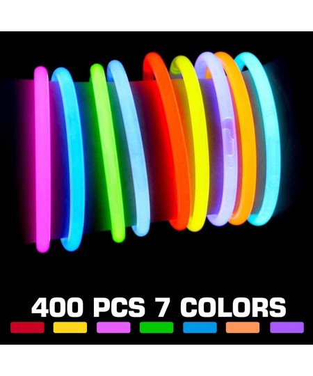 880 Pcs Glow in the Dark Party Favors -Includes Glow Sticks Bulk(7 Colors) and Connectors to Create Balls Flowers Glasses Bra...