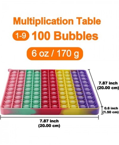 Multiplication Table Chart Square Pop Fidget Toys Counting Popper Board Stress Reliever Gifts for Kids Adult ADHD Family Kids...