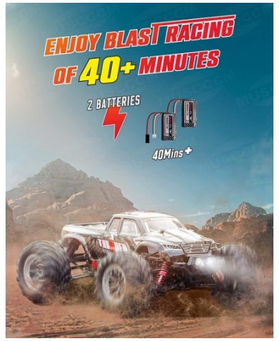 RC Cars 1:16 Scale Remote Control Car 40+ Km/h Off Road RC Truck All Terrains Electric Toy Vehicle with 2.4 GHz Remote Contro...