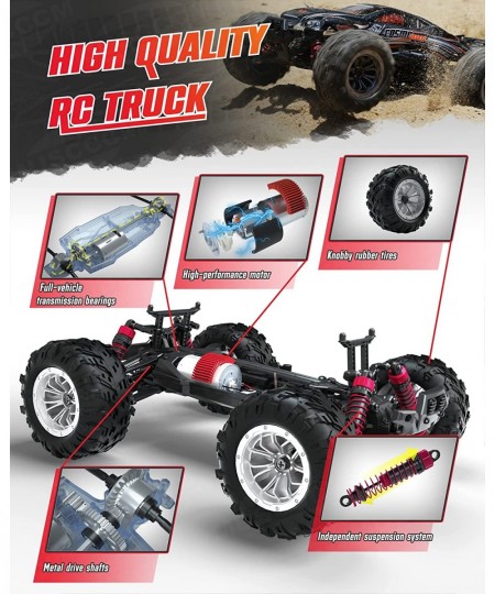 RC Cars 1:16 Scale Remote Control Car 40+ Km/h Off Road RC Truck All Terrains Electric Toy Vehicle with 2.4 GHz Remote Contro...