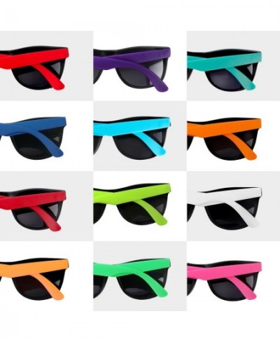 48 Pack 12 Colors Neon Party Sunglasses With Dark Lens 80's Style Colorful Novelty Sunglasses For Party Favors Bulk Pool Part...