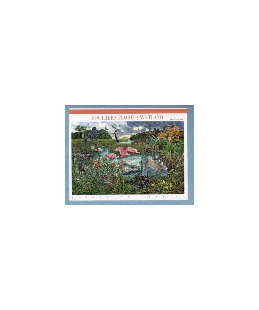 SOUTHERN FLORIDA WETLAND SHEET OF TEN 39 CENT STAMPS - Scott 4099 $16.02 - Collectibles Display & Storage