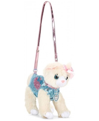 BEIGE CAT BLU METAL SEQ GLIT HRT BW ICON $27.23 - Plush Purses