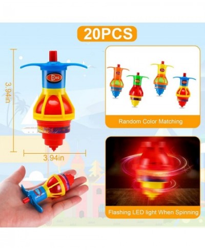 20-Pack LED Light Up Flashing Spinning Tops with Gyroscope Spinning Tops for Kids Novelty Bulk Toys Party Favors Spinning Top...