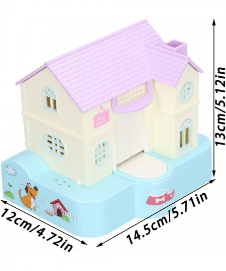 Fun Puppy Villa Piggy Bank Lucky Dog House Automatic Coin Swallowing Piggy Bank with Light and Music Effects Children's Toy G...