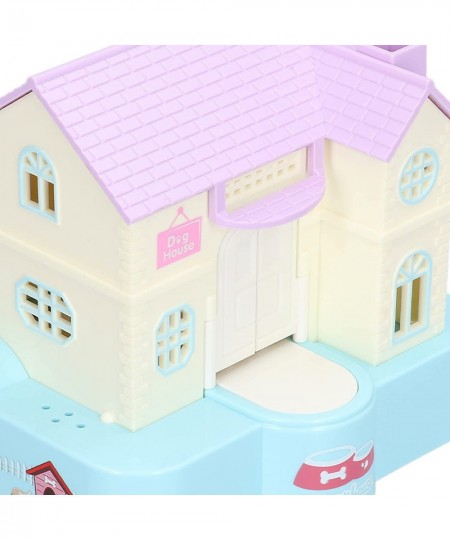 Fun Puppy Villa Piggy Bank Lucky Dog House Automatic Coin Swallowing Piggy Bank with Light and Music Effects Children's Toy G...