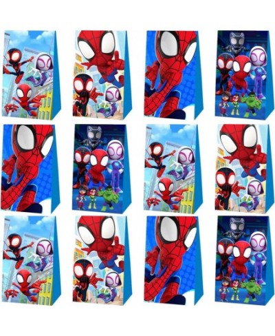 12 Pcs Spidey and His Amazing Friends Party Favor Bags Spider Party Supplies Goodie bags for kids $23.04 - Kids' Party Favor ...