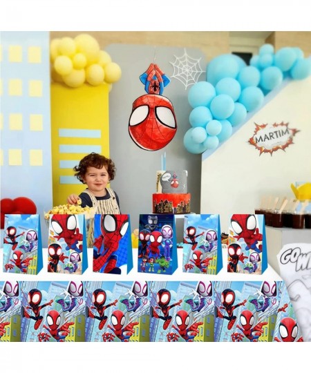 12 Pcs Spidey and His Amazing Friends Party Favor Bags Spider Party Supplies Goodie bags for kids $23.04 - Kids' Party Favor ...