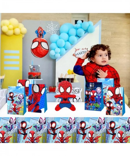 12 Pcs Spidey and His Amazing Friends Party Favor Bags Spider Party Supplies Goodie bags for kids $23.04 - Kids' Party Favor ...