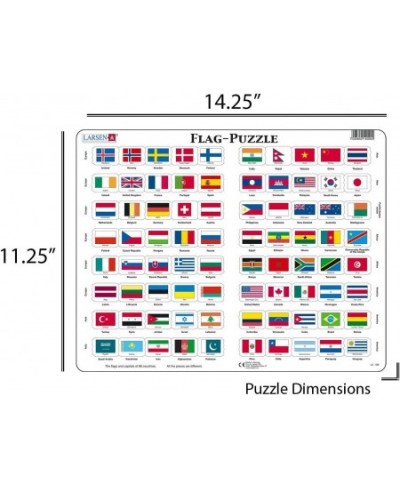 Puzzles Flags of The World 80 Piece Children's Educational Jigsaw Puzzle $28.76 - Jigsaw Puzzles