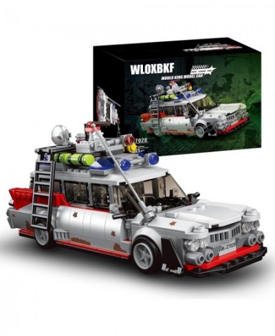 MOC Sports Car ECTO-1 Building Kit Racing Car Displayable Model Car Kit for Adults Great DIY Project Compatible with Lego Car...