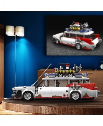 MOC Sports Car ECTO-1 Building Kit Racing Car Displayable Model Car Kit for Adults Great DIY Project Compatible with Lego Car...