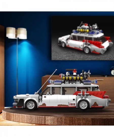 MOC Sports Car ECTO-1 Building Kit Racing Car Displayable Model Car Kit for Adults Great DIY Project Compatible with Lego Car...