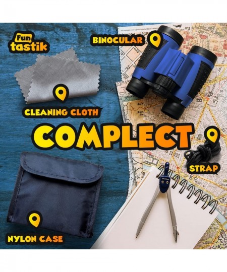 Binoculars for Kids – Toy Binoculars Set for Boys Girls – Ergonomic and Shockproof Design – Toddler Presents for Bird Watchin...