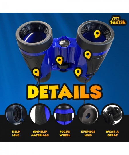 Binoculars for Kids – Toy Binoculars Set for Boys Girls – Ergonomic and Shockproof Design – Toddler Presents for Bird Watchin...