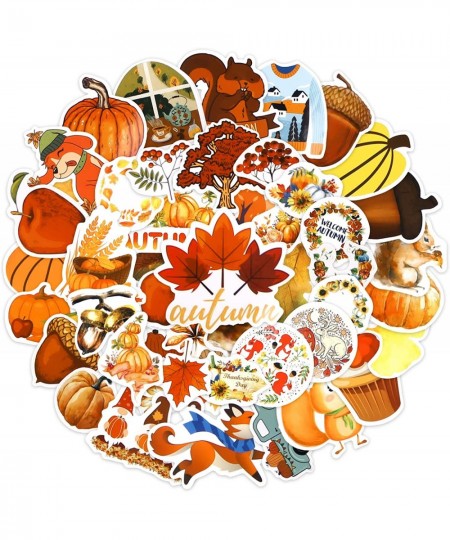 100PCS Fall Stickers Thanksgiving Stickers for Kids Teens Scrapbook Stickers Waterproof Autumn Decals for Laptop Scrapbooking...