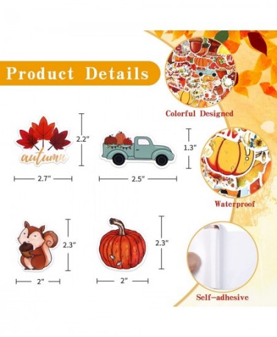 100PCS Fall Stickers Thanksgiving Stickers for Kids Teens Scrapbook Stickers Waterproof Autumn Decals for Laptop Scrapbooking...