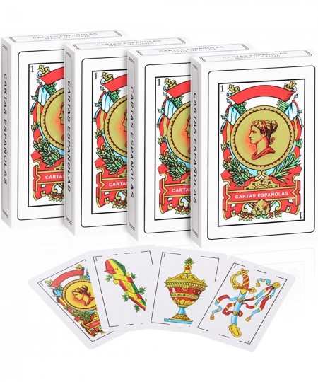 4 Decks Spanish Playing Cards Barajas Españolas Originales Cartas Españolas Originales Briscas Cards Puerto Rico Mexican Play...