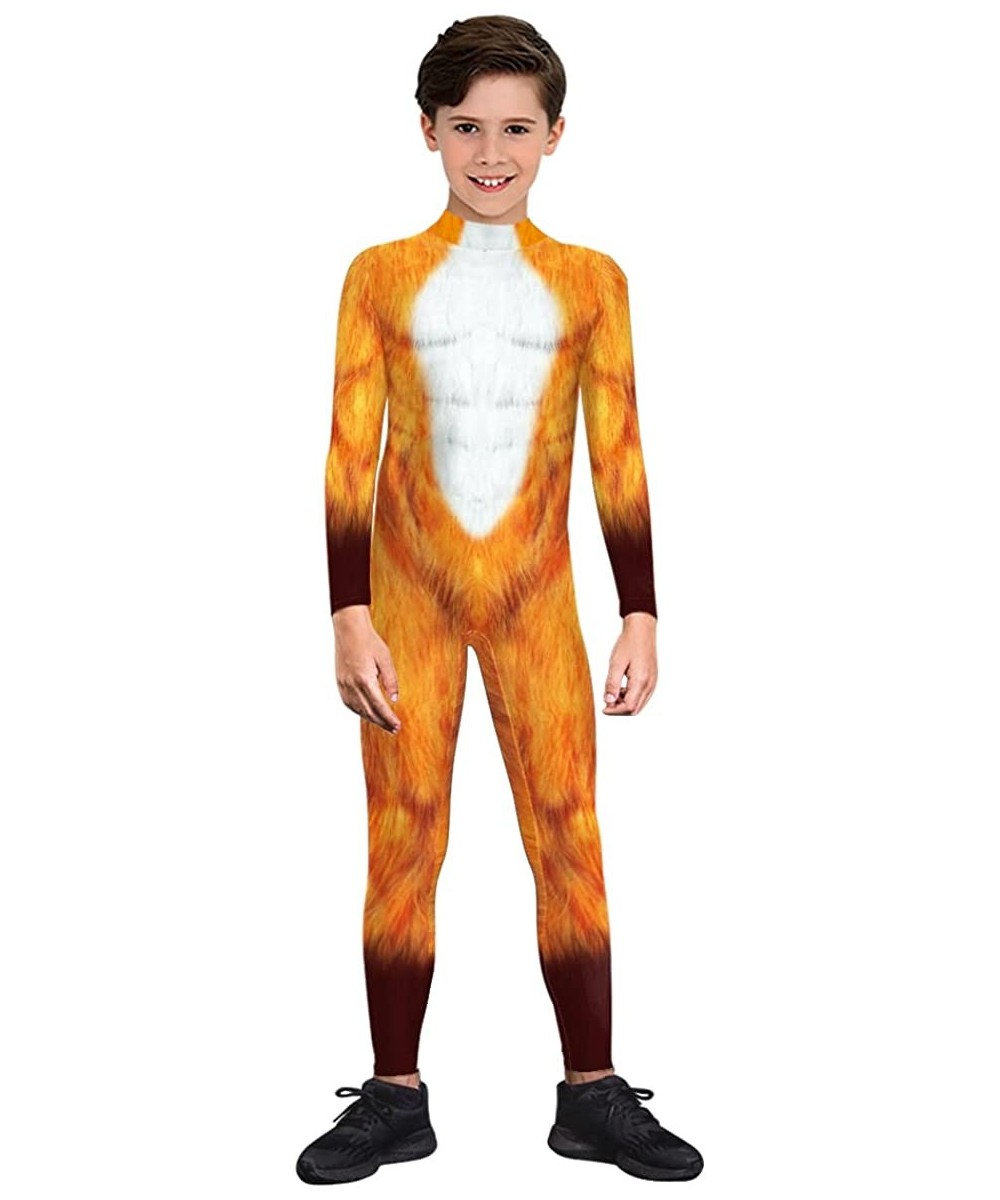 Skeleton Costume for Kids Boys Girls Halloween Animal Muscle Jumpsuit Bodysuit $27.93 - Kids' Costumes