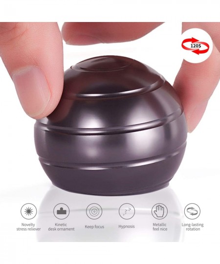 Office Stress Relief Gadgets Metal Kinetic Spinning Desk Toy New Version Fidget Toy Ball for Adults & Kids Anti Anxiety ADHD ...