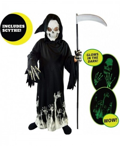 Kids Grim Reaper Glow in the Dark Deluxe Phantom Costume $42.57 - Kids' Costumes