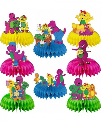 Barney Birthday Party Supplies 8pcs Barney Theme Table Decorations Honeycomb Centerpieces Barney Birthday Decorations $22.37 ...