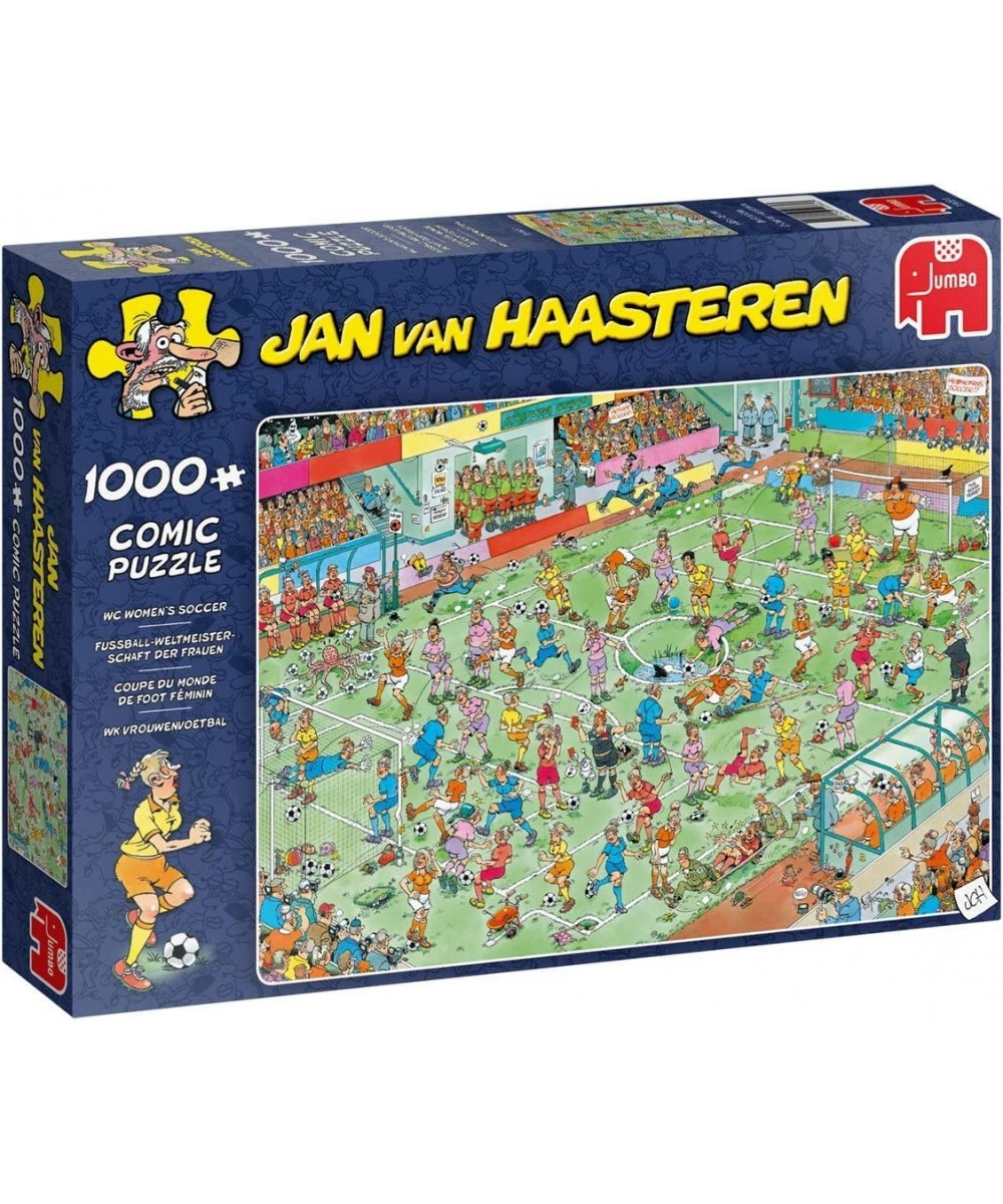 Jumbo Jan Van Haasteren - World Champion Women's Soccer Jigsaw Puzzles for Adults 1 000 Piece $46.45 - Jigsaw Puzzles