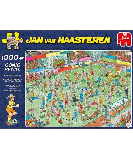 Jumbo Jan Van Haasteren - World Champion Women's Soccer Jigsaw Puzzles for Adults 1 000 Piece $46.45 - Jigsaw Puzzles