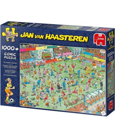 Jumbo Jan Van Haasteren - World Champion Women's Soccer Jigsaw Puzzles for Adults 1 000 Piece $46.45 - Jigsaw Puzzles