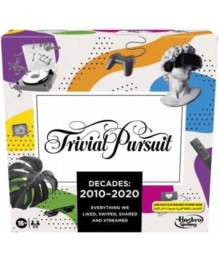 Trivial Pursuit Decades 2010 to 2020 Board Game for Adults and Teens Pop Culture Trivia Game Ages 16 and Up $85.12 - Board Games