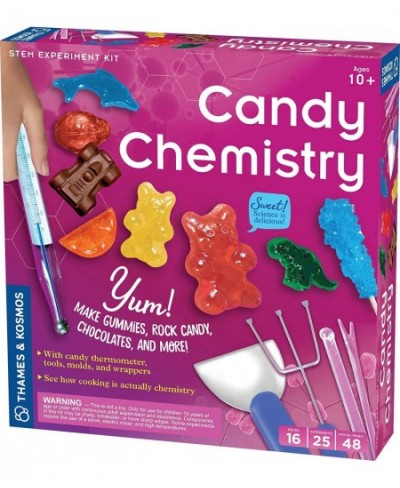 Candy Chemistry | Science Kit | Rock Candy Chocolates Gummy Bears Wintergreen Candies | 48 Page Full-Color Manual | Ages 10+ ...