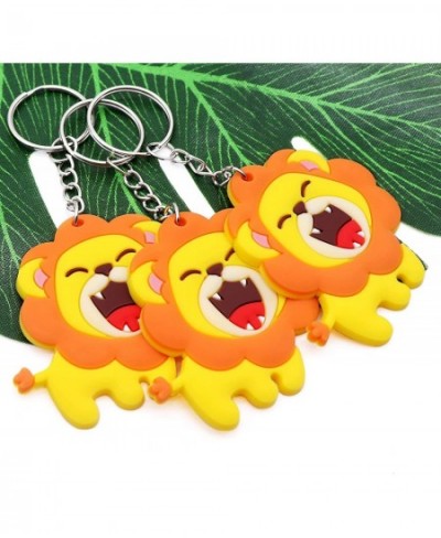 Cute Lion Keychain Birthday Party Favors 24 Sets Goodie Bags Gifts with Thank You Kraft Tags And White Gift Bags For Kid Jung...