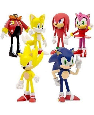 Sonic The Hedgehog Toys 2.4'' Small Sonic The Hedgehog Action Figures Sonic Toy Cake Toppers Perfect Kids Gifts. 6pcs $32.94 ...