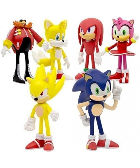 Sonic The Hedgehog Toys 2.4'' Small Sonic The Hedgehog Action Figures Sonic Toy Cake Toppers Perfect Kids Gifts. 6pcs $32.94 ...