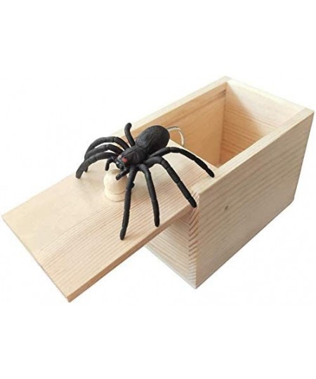 Spider Prank Scare Box Wooden Surprise Box Gag Gift & Practical Joke Toys Tricky Gifts for Colleagues Or Friends $19.41 - Gag...