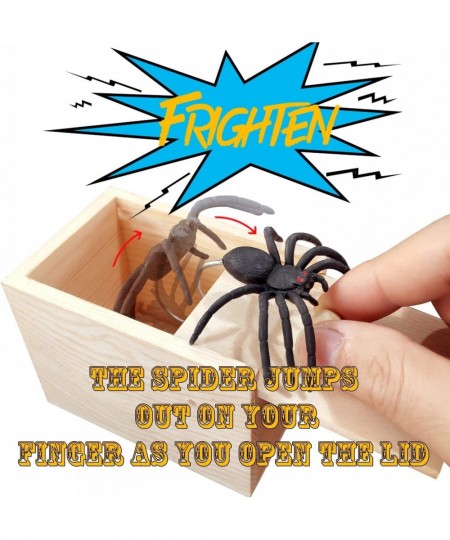 Spider Prank Scare Box Wooden Surprise Box Gag Gift & Practical Joke Toys Tricky Gifts for Colleagues Or Friends $19.41 - Gag...