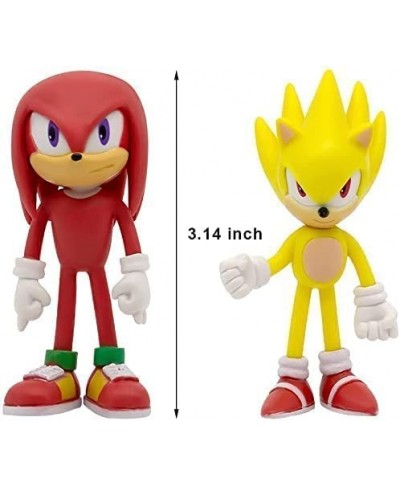 Sonic The Hedgehog Toys 2.4'' Small Sonic The Hedgehog Action Figures Sonic Toy Cake Toppers Perfect Kids Gifts. 6pcs $32.94 ...