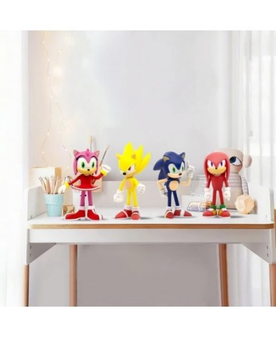 Sonic The Hedgehog Toys 2.4'' Small Sonic The Hedgehog Action Figures Sonic Toy Cake Toppers Perfect Kids Gifts. 6pcs $32.94 ...