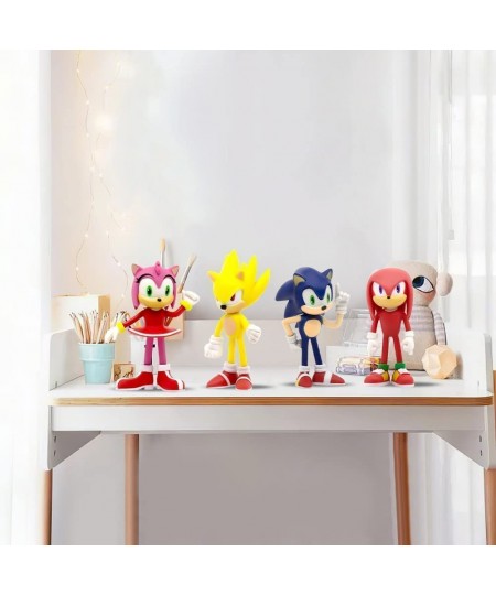 Sonic The Hedgehog Toys 2.4'' Small Sonic The Hedgehog Action Figures Sonic Toy Cake Toppers Perfect Kids Gifts. 6pcs $32.94 ...