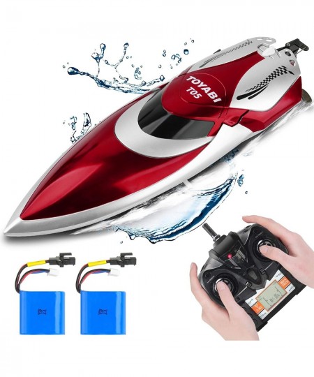 Remote Control Boat for Pools and Lakes 20+ MPH RC Boats for Adults 4 Channel 2.4GHZ Remote Control 2 Rechargeable Battery $7...